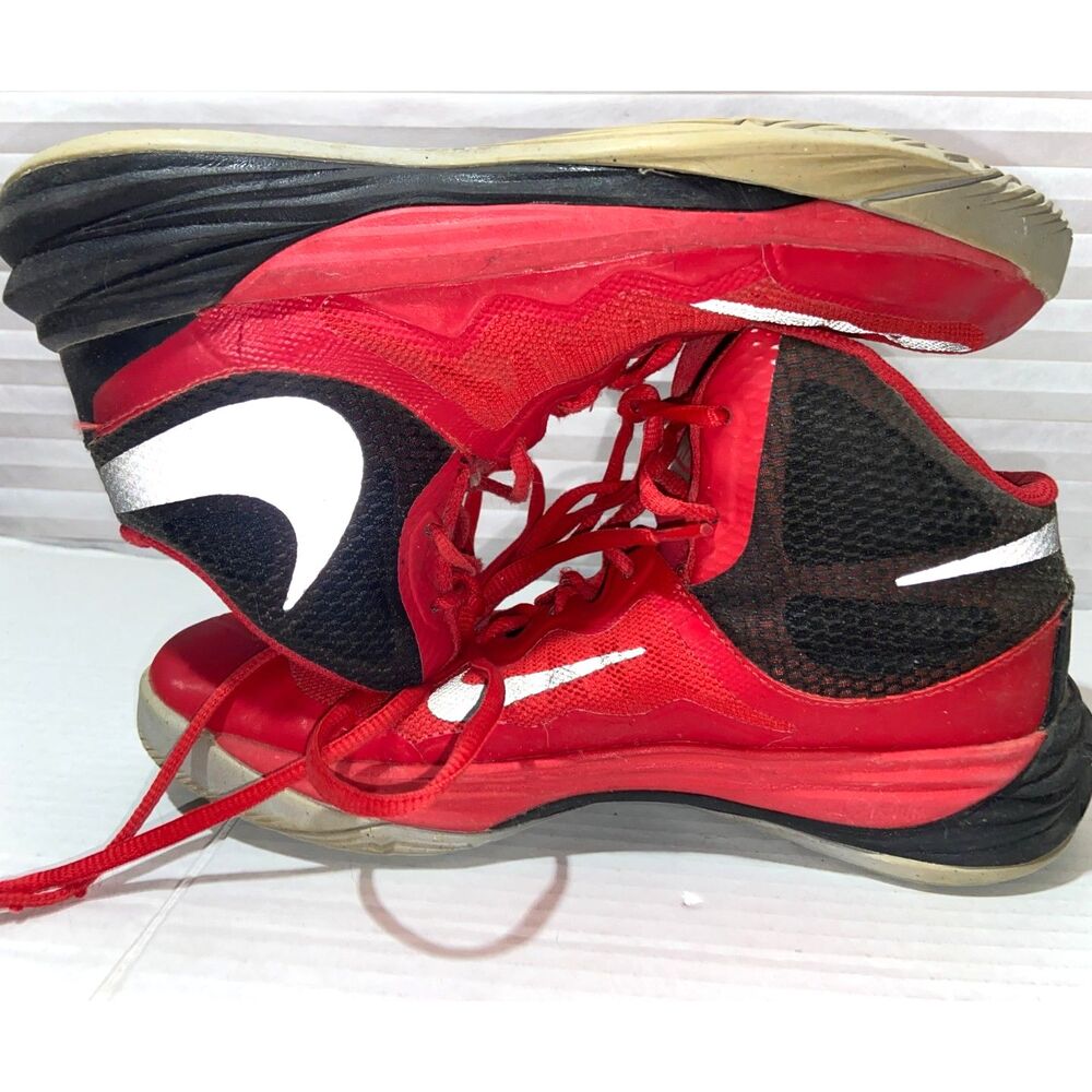 NIKE Prime Hype DF II Men's Size 6.5 Red Black Basketball Shoe 2015 RARE!